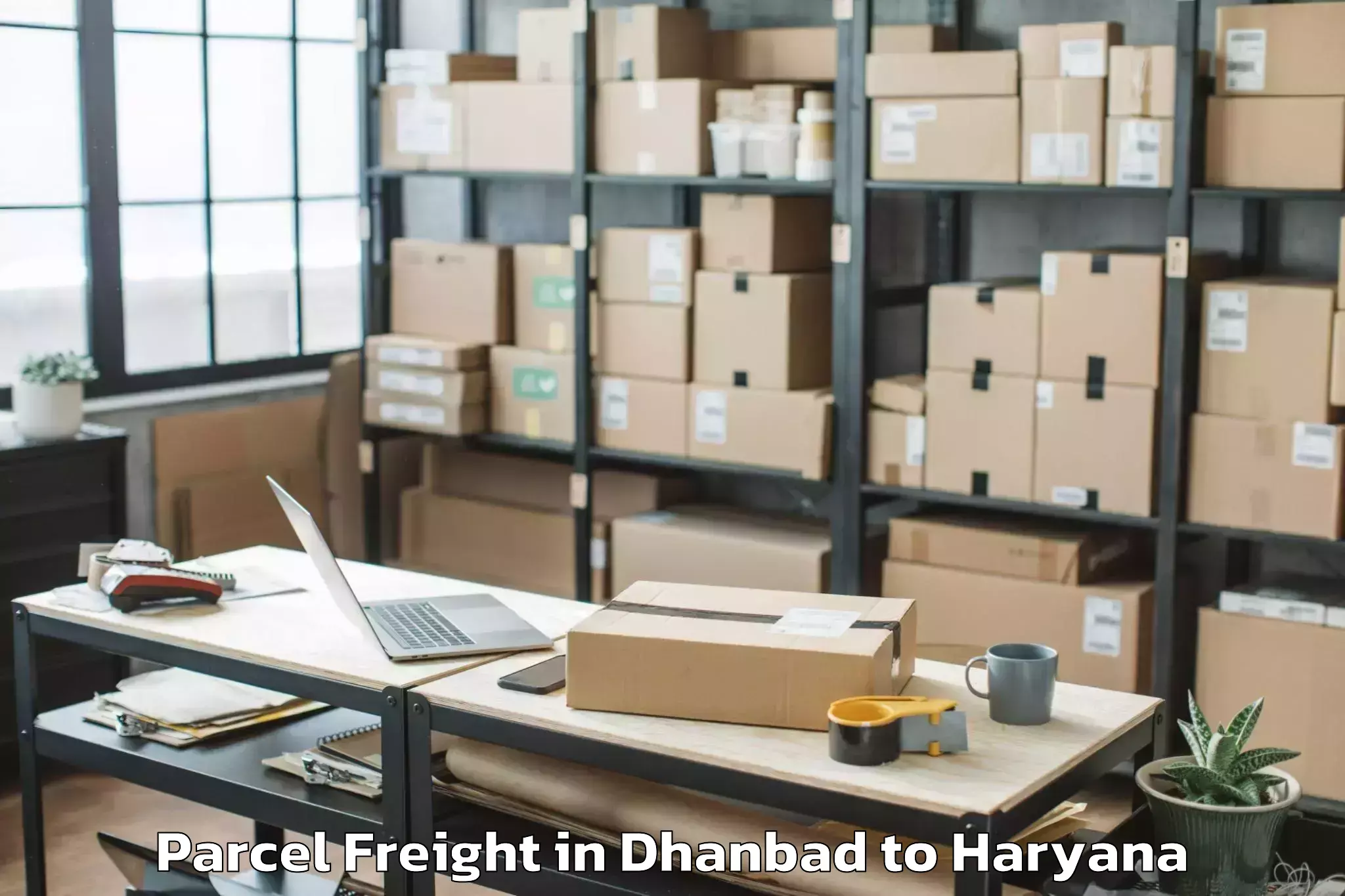 Easy Dhanbad to Thanesar Parcel Freight Booking